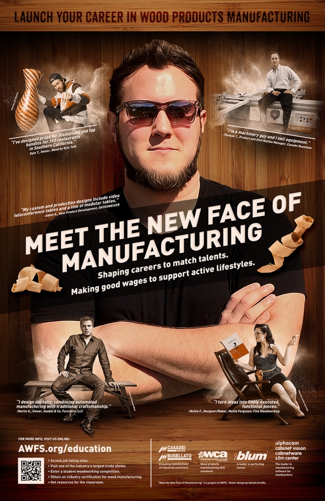 AWFS Launches Meet the New Face of Wood Manufacturing 