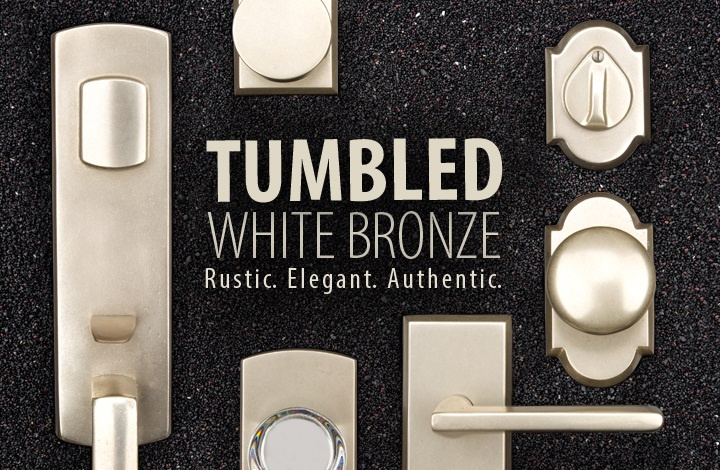 Emtek to Show Tumbled White Bronze Hardware at KBIS 2015
