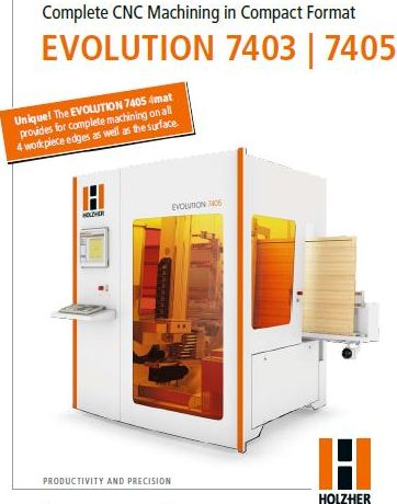 Holz-Her Bringing Evolution 7405 Vertical CNC to IWF 2014  