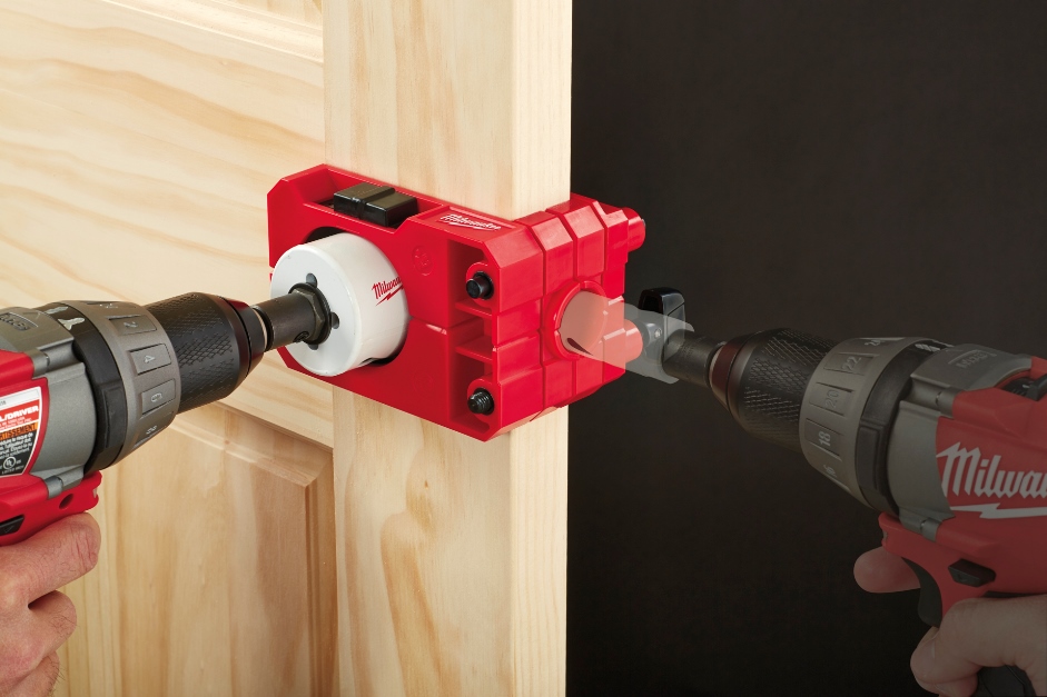 Milwaukee Tool's Door Lock Installation Kit A Time Saver
