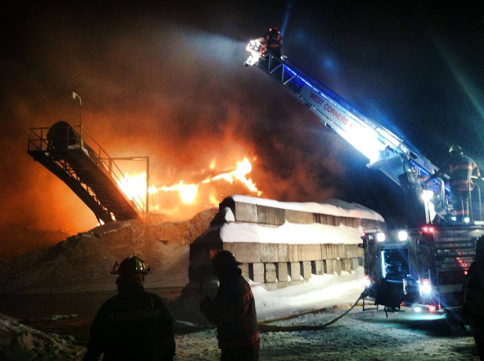Wagner Hardwood Lumber Mill Hit by Massive Fire