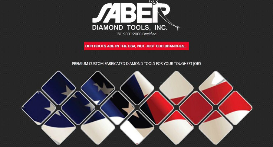 Saber Diamond Tools Redesigns Website