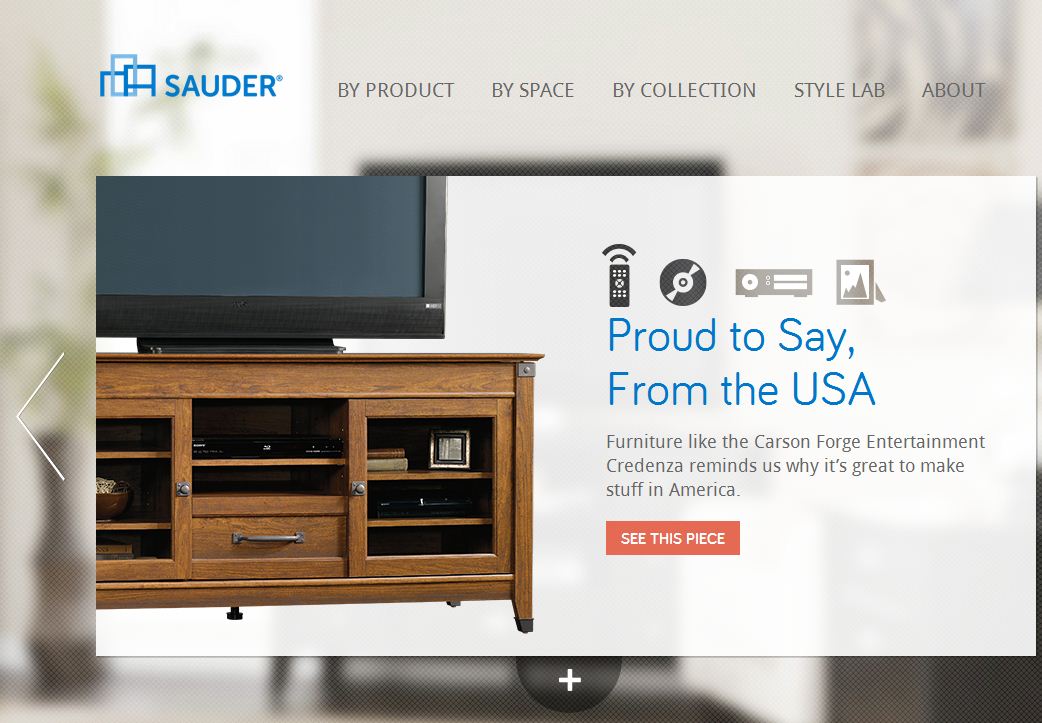 Sauder Furniture Updates Site for Mobile Retail Locator