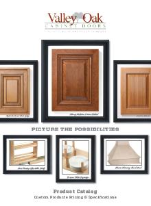 Valley Oak Cabinet Doors issues catalog