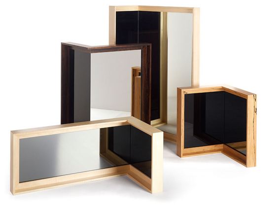 Wood-framed Mirrors Fit Into Corners