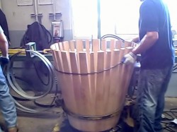 Oak Barrel Making: Technology Assists Handwork