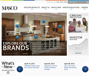 Masco Offers Revamped Website