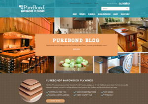 Columbia Forest Products Relaunches Purebond Consumer Website