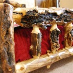 Aspen log bed custom made for HBO'sTrue Blood