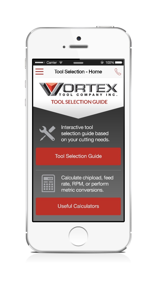 Vortex Tool Introduces Tool Selection Guide App