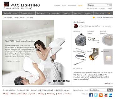 WAC Lighting Debuts Trendy & User-Friendly Website