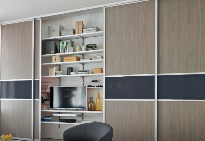 Elfa Sliding Doors Now Available At The Container S Nyc And Chicago Woodworking Network Elfa Sliding Doors Now Available At The, Sliding Closet Doors Nyc