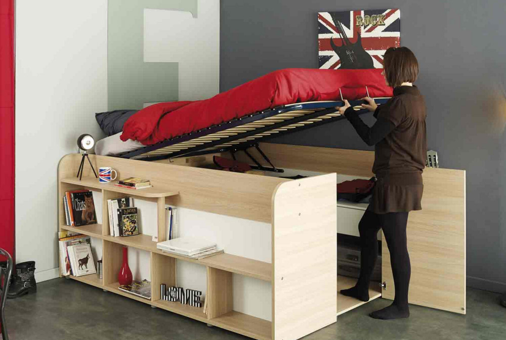 Parisot Space Up Bed Lifts For Spacious Storage Woodworking Network Parisot Space Up Bed Lifts For, Storage Lift Up Bed