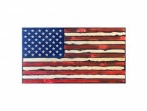 Hand carved Flags of Valor
