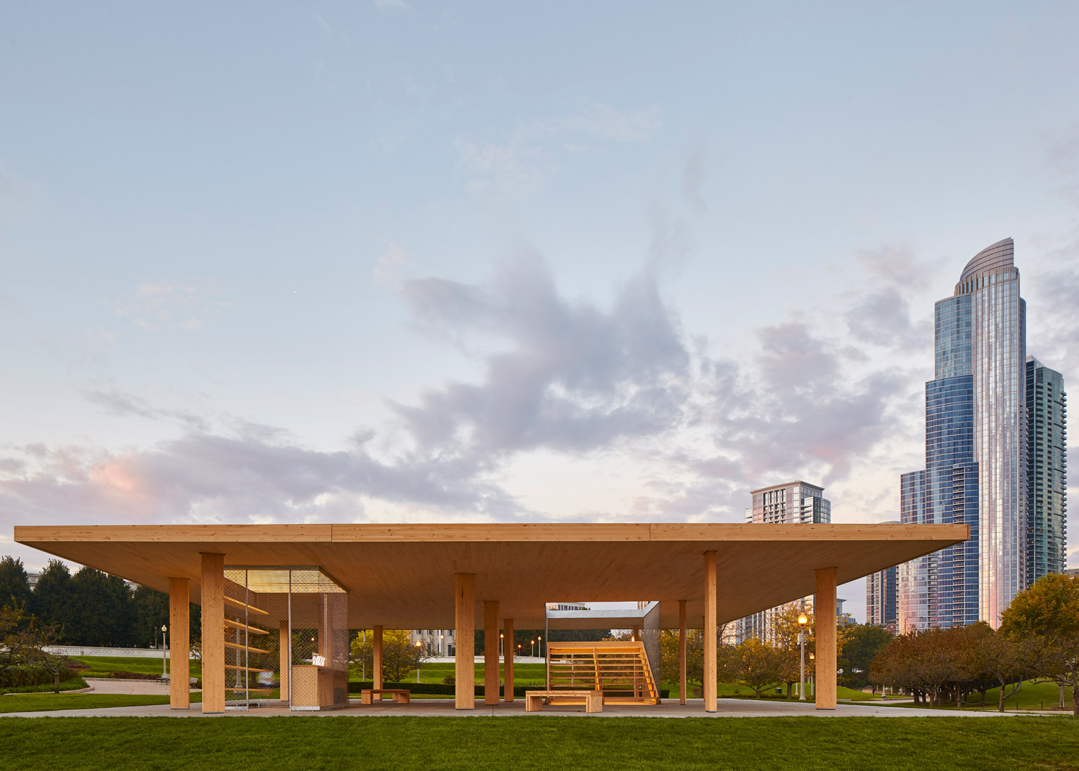 Chicago Biennial Scores Winning CLT Wood Structure 