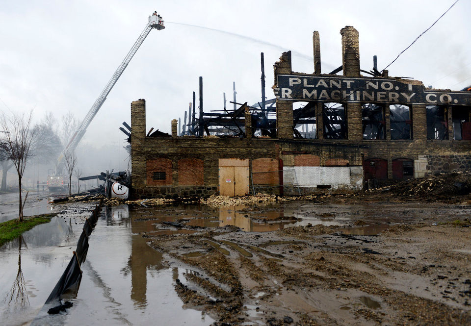Massive Fire Destroys Former Michigan Woodworking Plant 