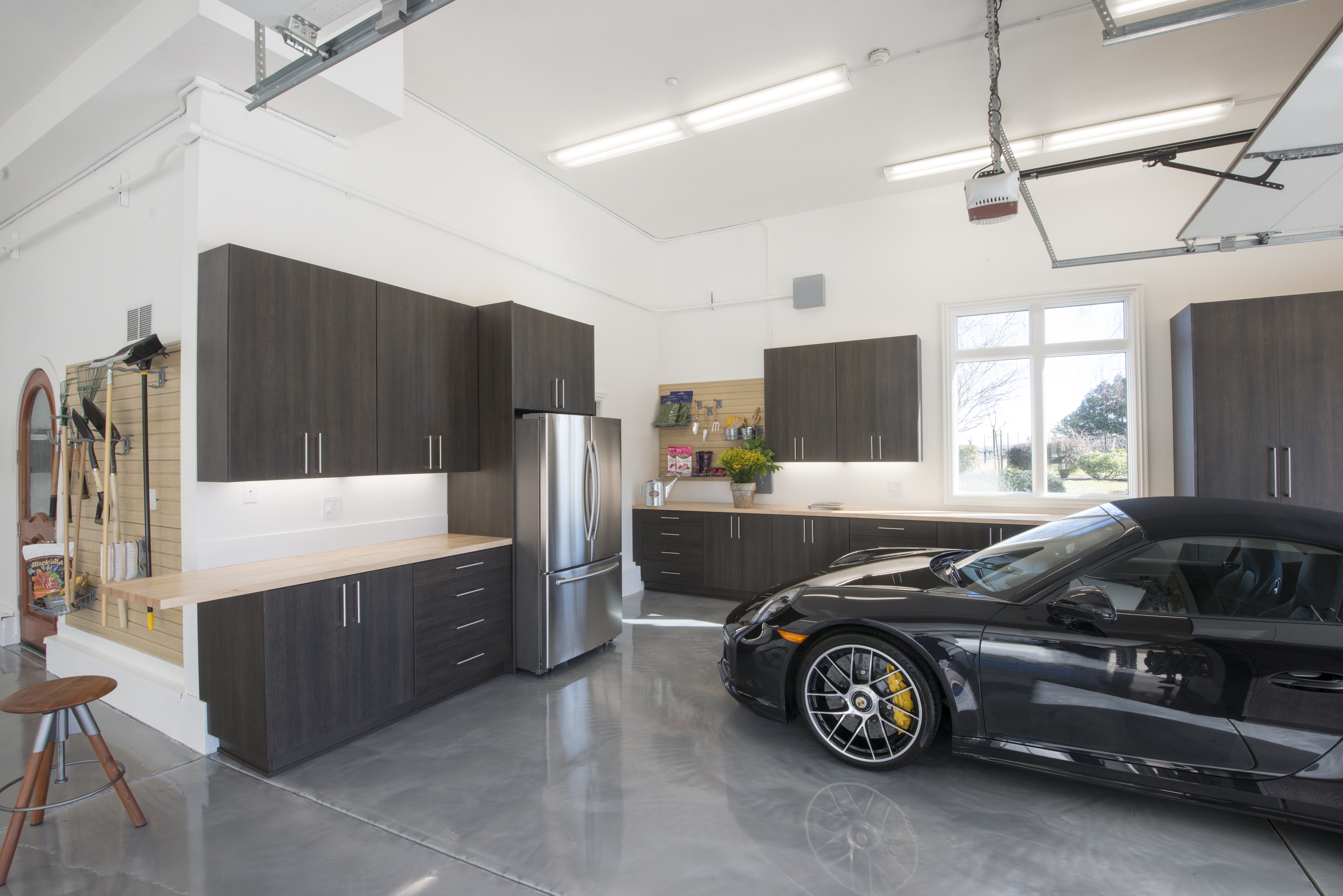 Modern garage design features a kitchen and clever storage 